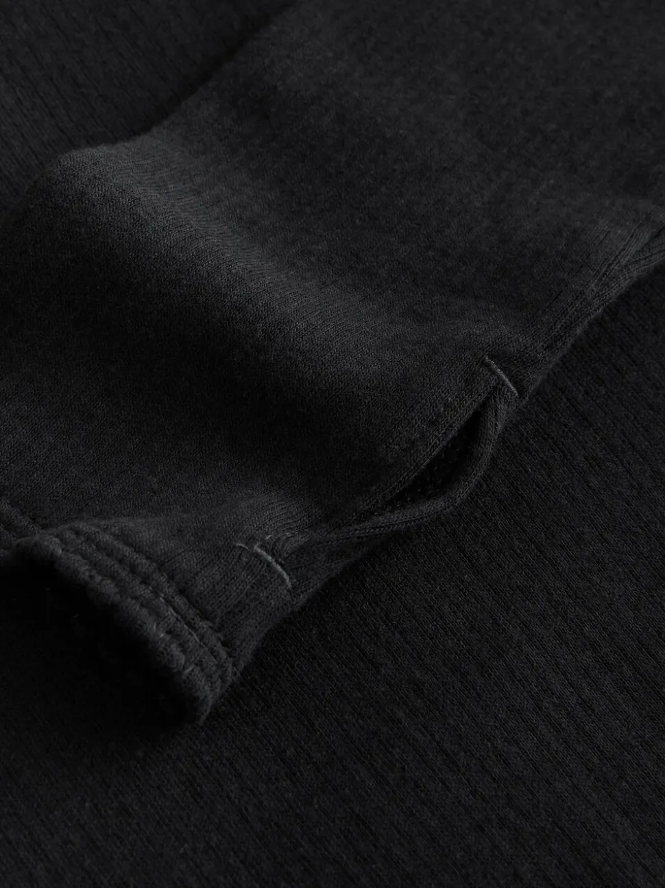 Zwart - Thermal Maximum Warmth Cosy Ribbed Roll Neck Top