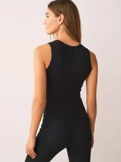 Zwart - Thermal Maximum Warmth Cosy Ribbed Vest