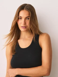 Zwart - Thermal Maximum Warmth Cosy Ribbed Vest