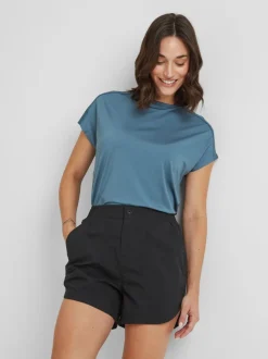 Zwart - Tog 24 damestempo shorts van 100% katoen