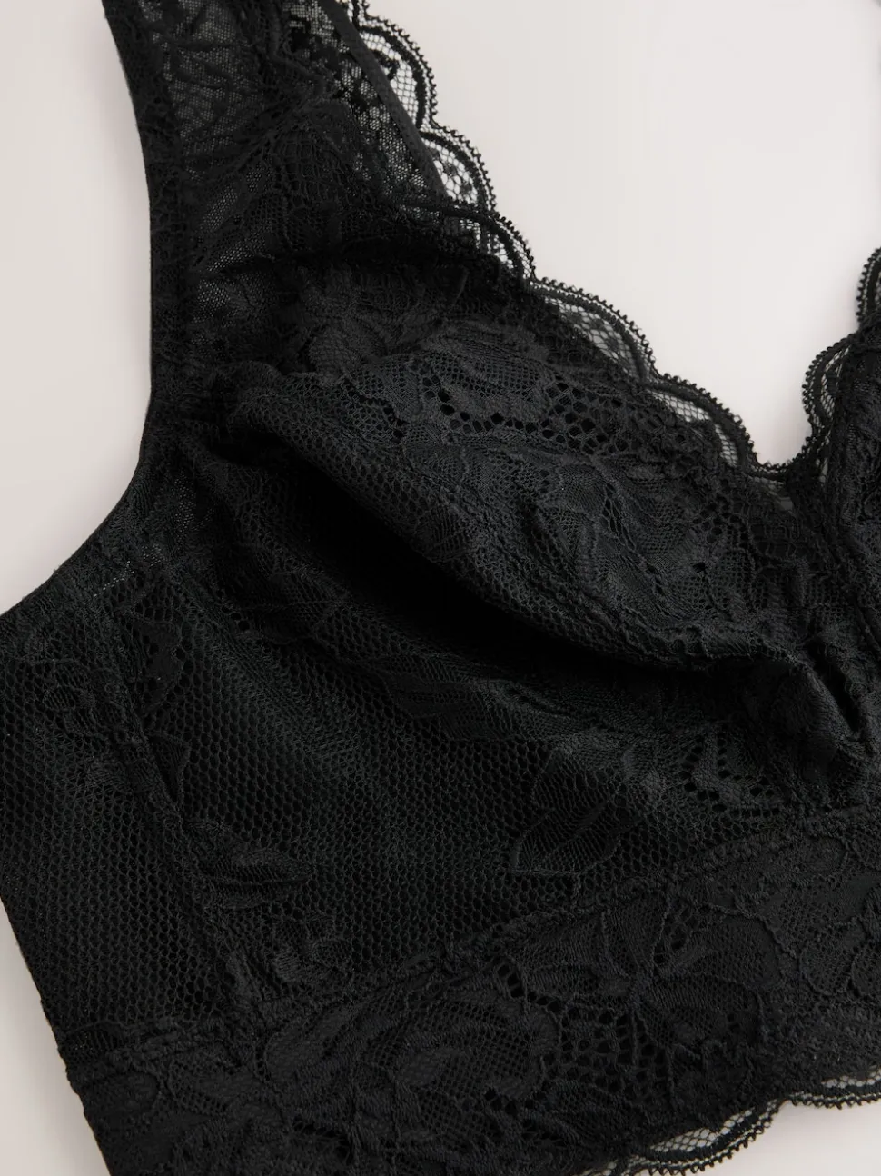 Zwart - Total Support Lace Bra