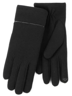 Zwart - Totes Isotoner thermische smartouch-winterhandschoenen met biesdetail voor dames