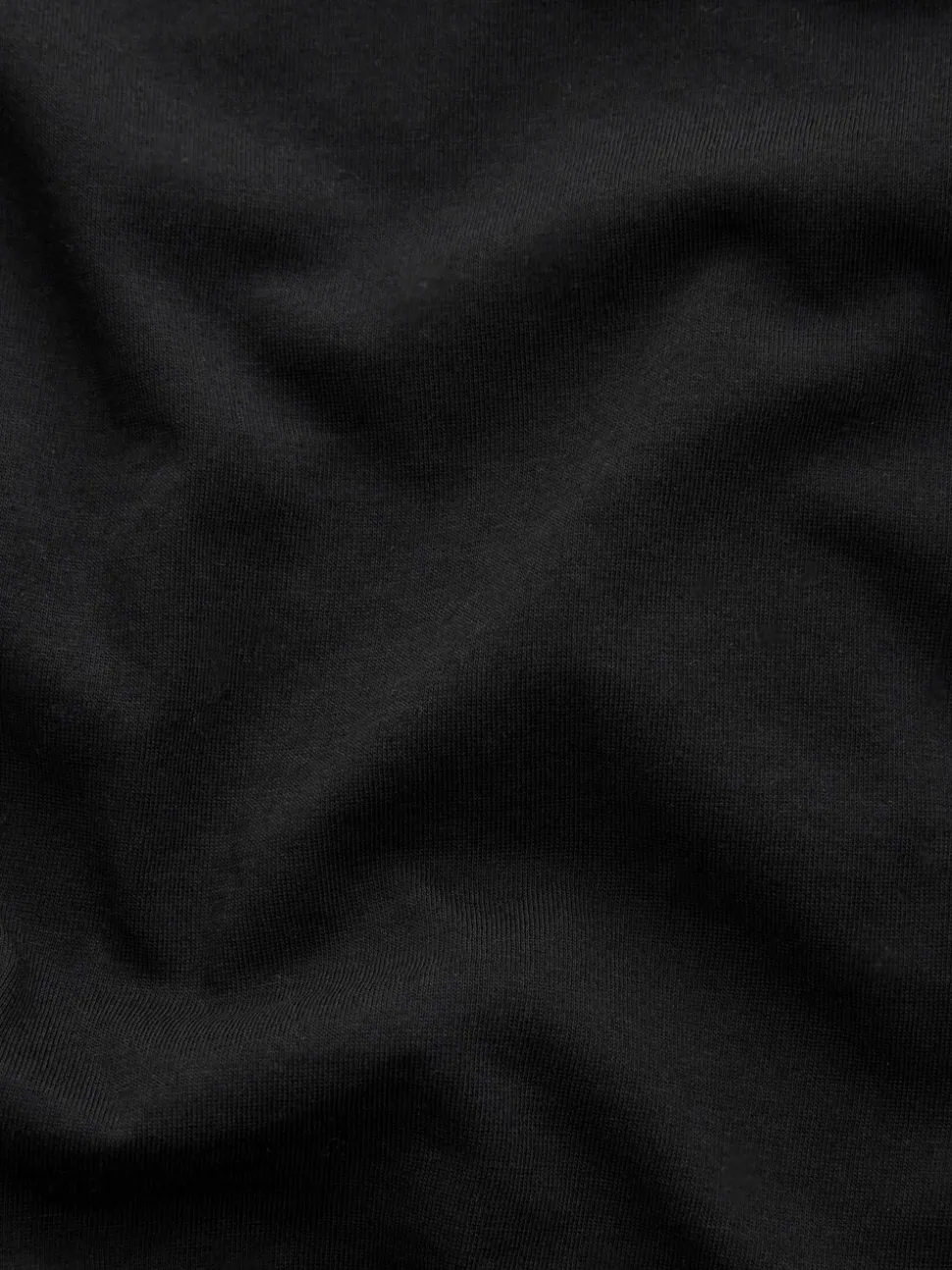 Zwart - T-shirt met lange mouwen en ronde hals