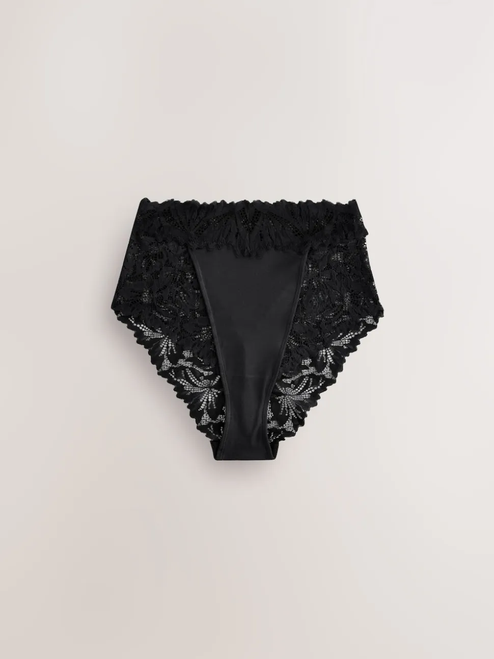 Zwart - Ultimate Comfort kanten slip verpakking van 2