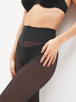 Zwart - Ultimate Comfort Opaque Set met twee opaque 30D panty's