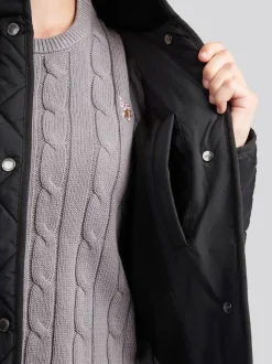 Zwart - U.S. Polo Assn. Lichtgewicht gewatteerd jack