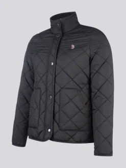 Zwart - U.S. Polo Assn. Lichtgewicht gewatteerd jack