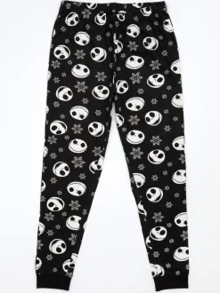 Zwart - Vanilla Underground Disney The Nightmare Before Christmas meerkleurige damespyjama met lange mouwen en pijpen van 100% katoen