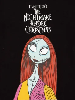 Zwart - Vanilla Underground Disney The Nightmare Before Christmas meerkleurige damespyjama met lange mouwen en pijpen van 100% katoen