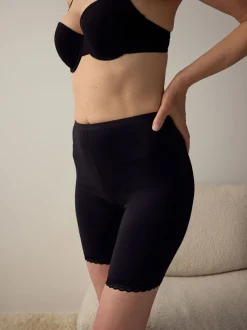Zwart - Verkoelende katoenen shorts voor de menopauze