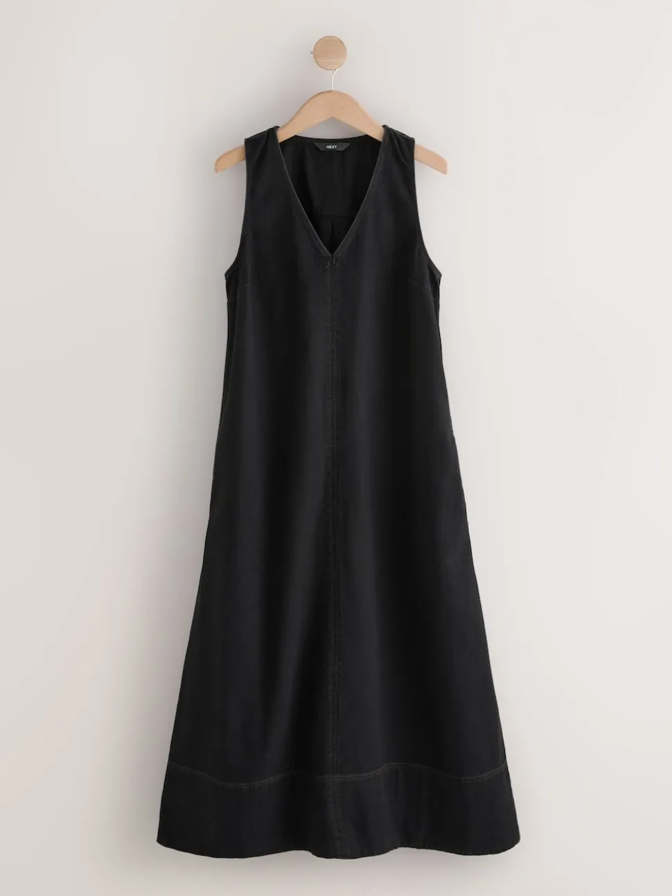Zwart - V-Neck Sleeveless Maxi Dress