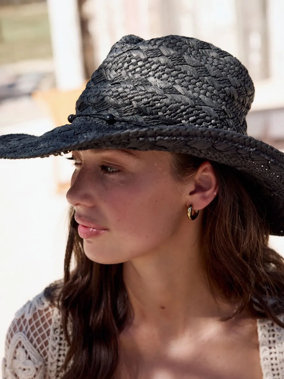 Zwart - Western Hat