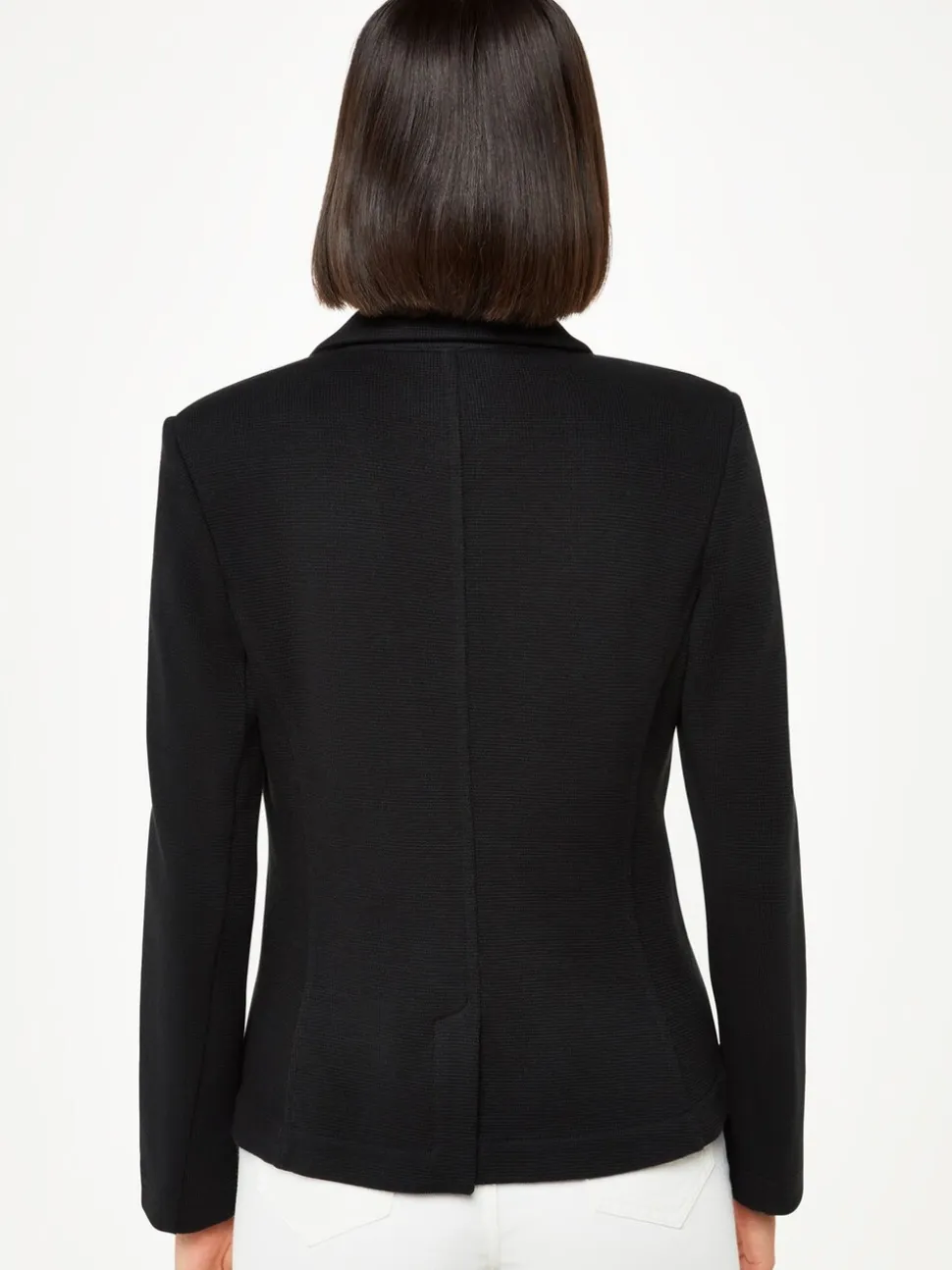 Zwart - Whistles jersey slim-fit jasje