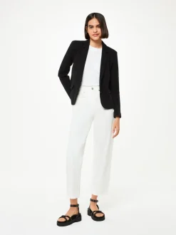 Zwart - Whistles jersey slim-fit jasje
