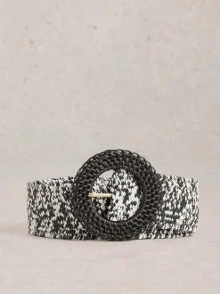 Zwart - White Stuff Raffia Belt