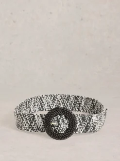 Zwart - White Stuff Raffia Belt