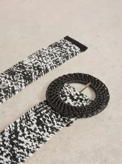 Zwart - White Stuff Raffia Belt