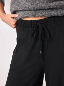 Zwart - Wide Leg Jersey Joggers
