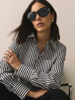 Zwart - Wrap Around Sunglasses