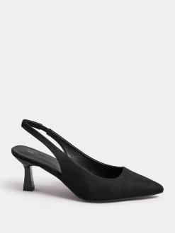 Zwart - Yours Curve Extra-wijde pasvorm Slingback Hakken