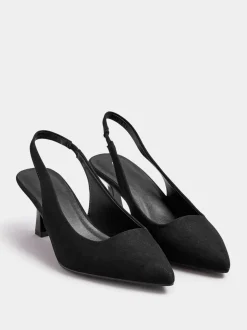 Zwart - Yours Curve Extra-wijde pasvorm Slingback Hakken