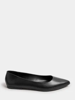 Zwart - Yours Curve Wide Fit Flat Point Pumps