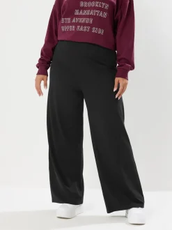 Zwart - Yours Curve Wide Leg Leggings