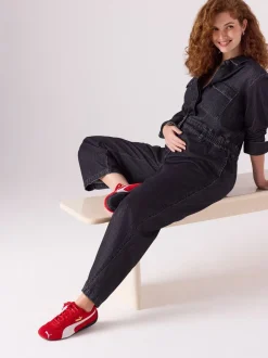 Zwart - Zwangerschap - Denim overall