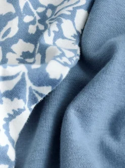 Zwart bloemenprint - Korte katoenen pyjama