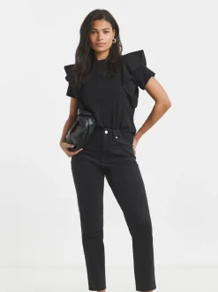 Zwart chroom - Simply Be 99/1 Loose Mom Jeans
