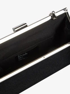 Zwart fluweel - Friends Like These Occasion Clutch Bag