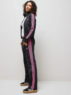 Zwart grijs - Adidas Originals Classic Firebird Track Pant Trousers