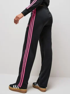 Zwart grijs - Adidas Originals Classic Firebird Track Pant Trousers