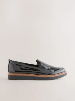 Zwart lak - Forever Comfort® Slip On Clean Chunky Sole Loafers