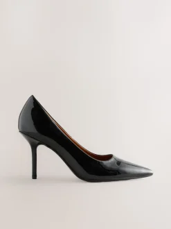 Zwart lak - Forever Comfort® Point Toe Court Heels