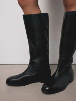 Zwart leer - Forever Comfort® Regular Foot with Wide Calf Riding Boots