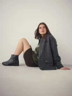 Zwart leer - Forever Comfort® Hardware Harness Chelsea Boots