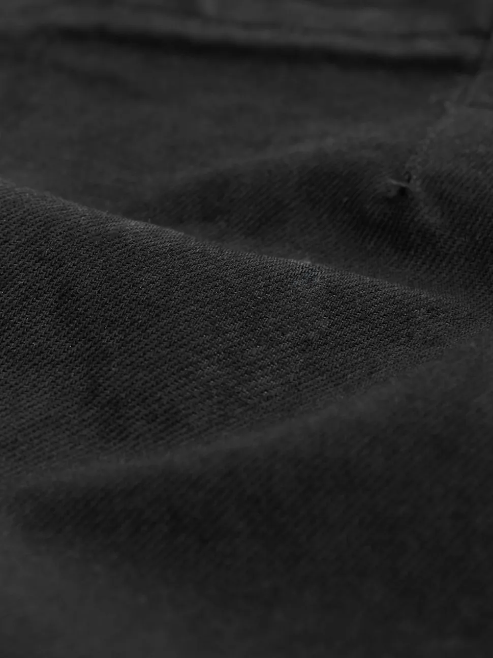 Zwart met coating - Denim minirok