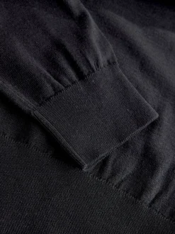 Zwart met contrastrandje - Soft Touch Cotton Rich Frill Polo Top