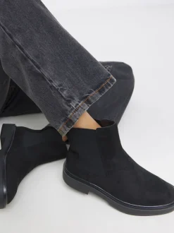 Zwart met lichte wassing - Simply Be Classic Chelsea Boots