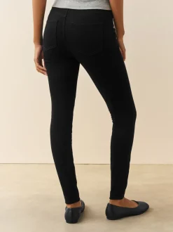 Zwart/ Rinse Blauw/ Grijs - Set van 3 lange jersey denim leggings