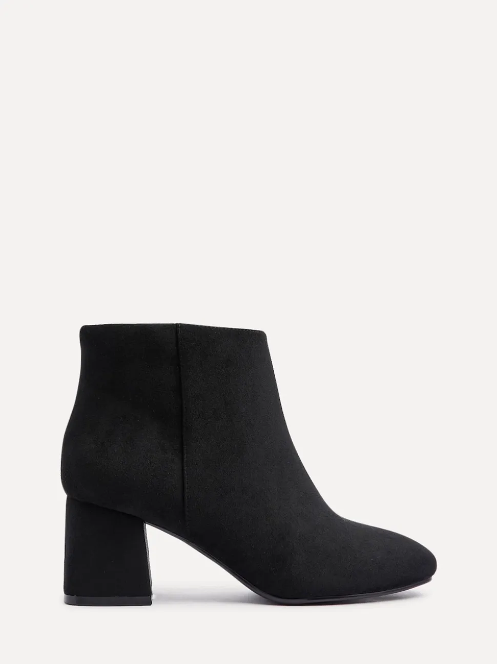Zwart suède - Linzi Alba Wide Fit Block Heeled Ankle Boots