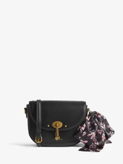Zwart suèdeachtig - Love & Roses Saddle Cross-Body Bag