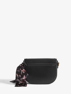 Zwart suèdeachtig - Love & Roses Saddle Cross-Body Bag