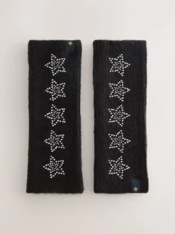 Zwart versierd met ster studs - Rockett St George Handwarmers