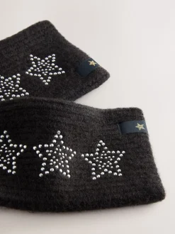 Zwart versierd met ster studs - Rockett St George Handwarmers