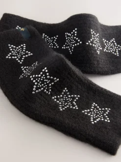 Zwart versierd met ster studs - Rockett St George Handwarmers