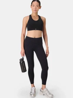 Zwart Wild met luipaardprint - Sweaty Betty Power Embossed Workout Leggings