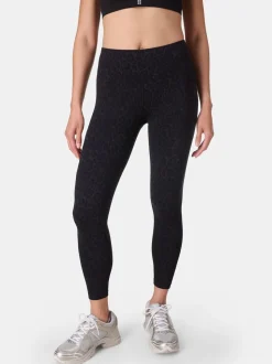 Zwart Wild met luipaardprint - Sweaty Betty Power Embossed Workout Leggings