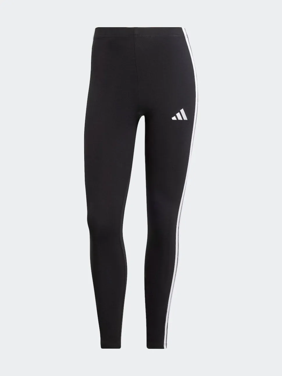 Zwart wit - adidas Essentials katoenen legging met 3 strepen